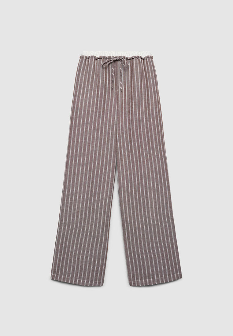 Women's Striped wide leg Trousers