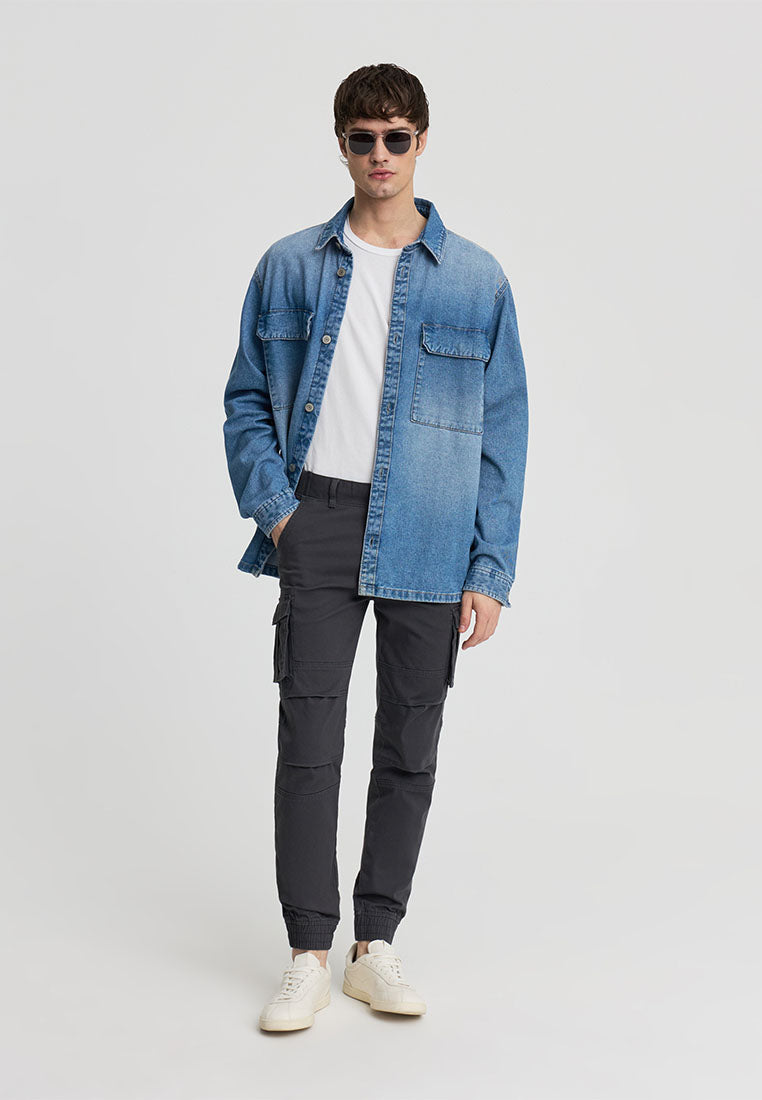 Men's Cargo Trousers with Cuffs