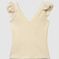 Women's V-Neck Ruffle-Trim Tank Top