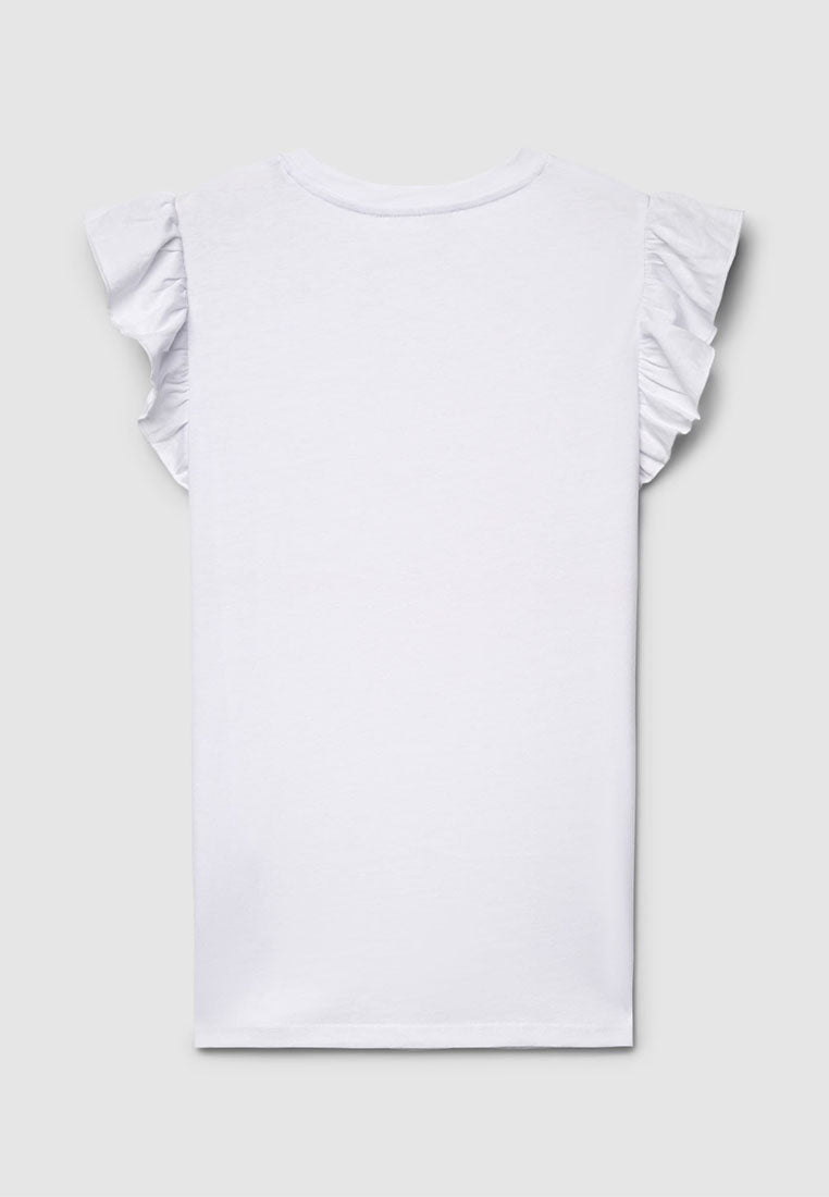Women's Ruffled Sleeves T-shirt