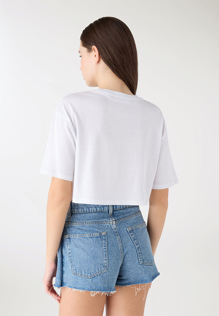 Women's Crop Print T-shirt