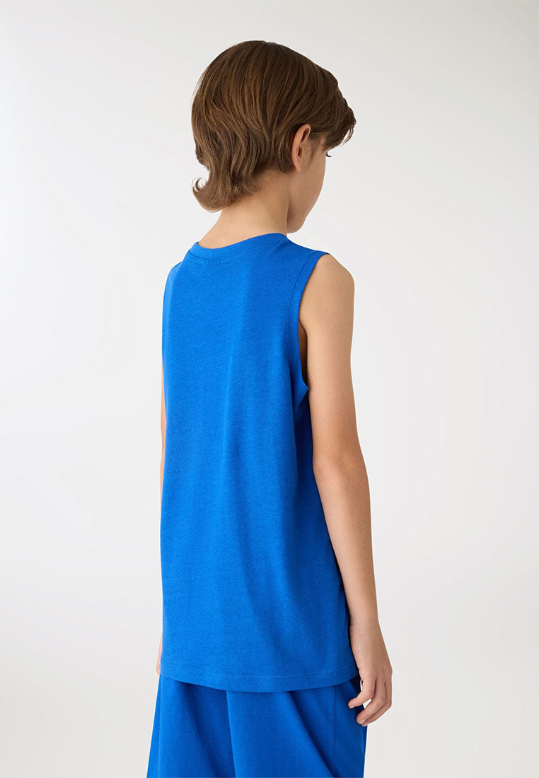 Boys Plain Colour Tank Top