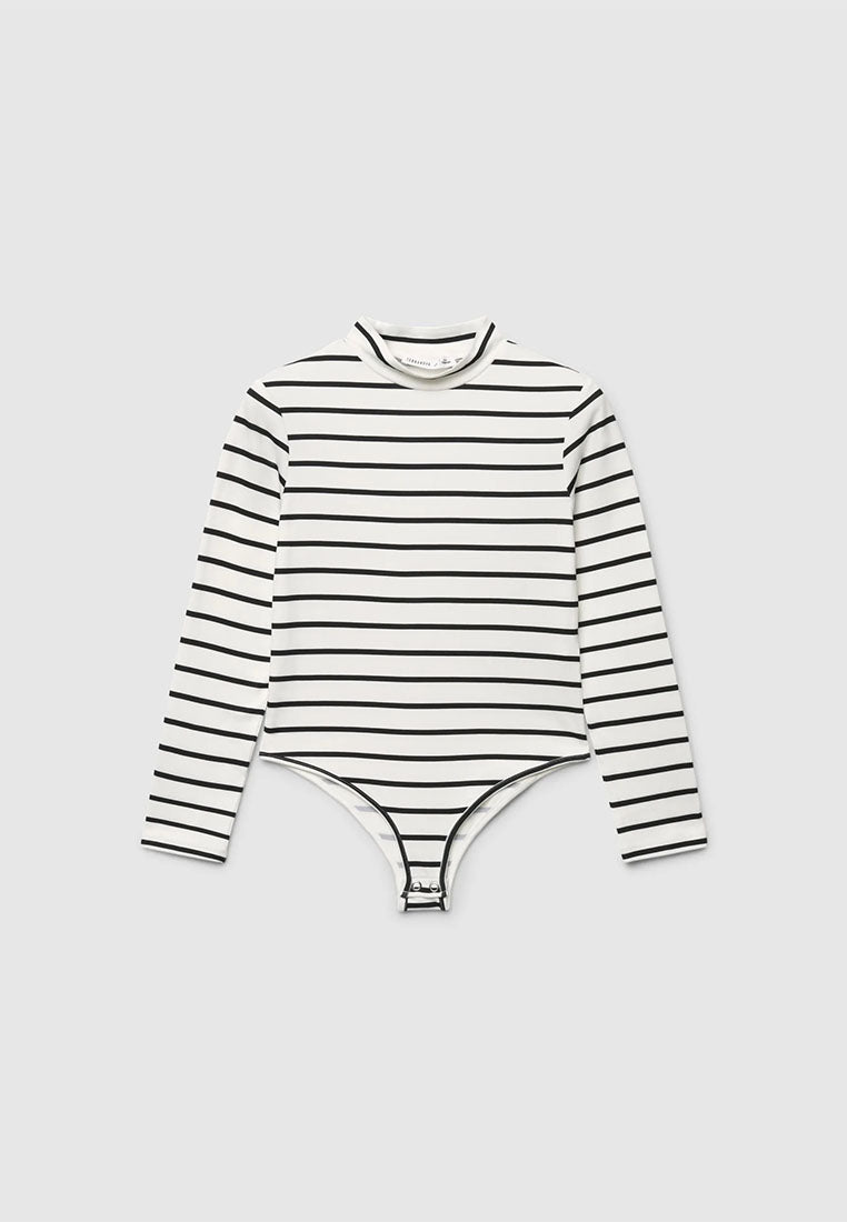 Stripe Snap-Closure Bodysuit for Girls