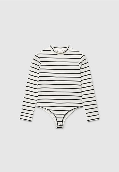 Stripe Snap-Closure Bodysuit for Girls
