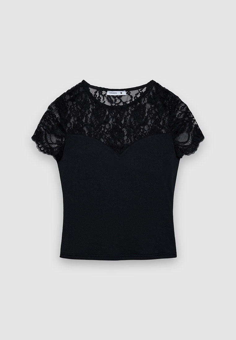 Women's Floral lace T-shirt