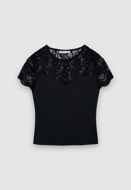 Women's Floral lace T-shirt