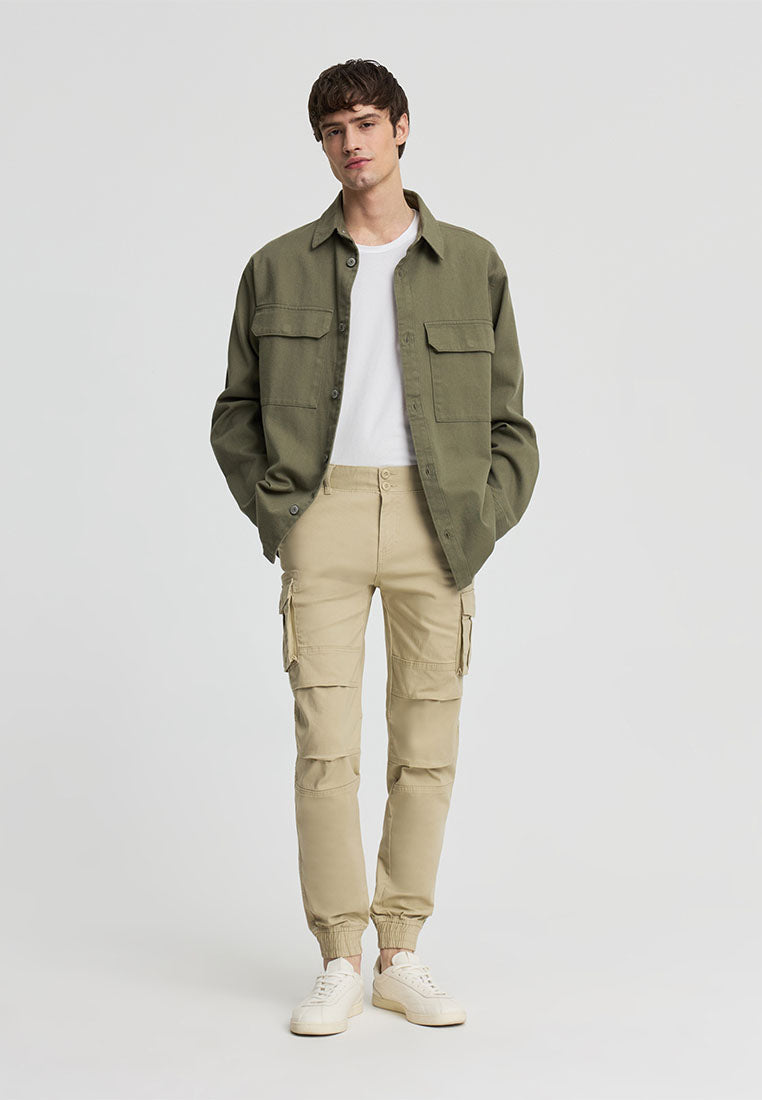 Men's Cargo Trousers with Cuffs