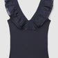 Women's V-Neck Ruffle-Trim Tank Top