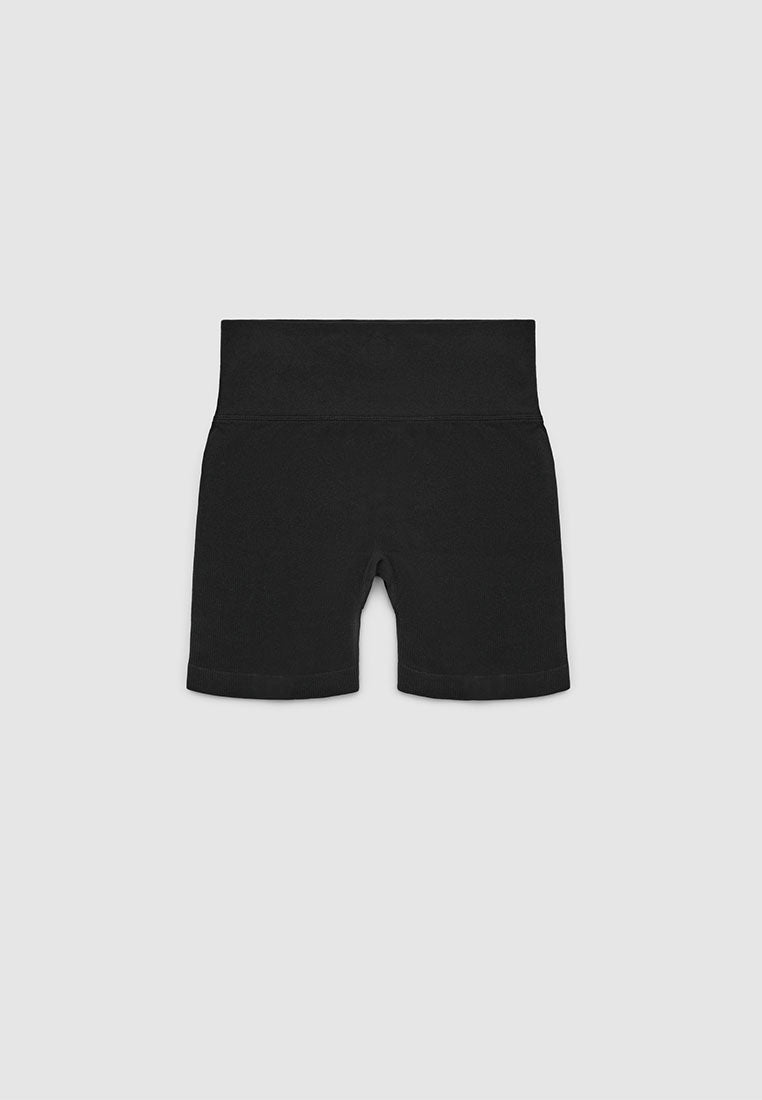Women's Seamless short sports leggings with ruching
