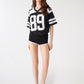 Women’s Oversized Mesh "89" Jersey Shirt