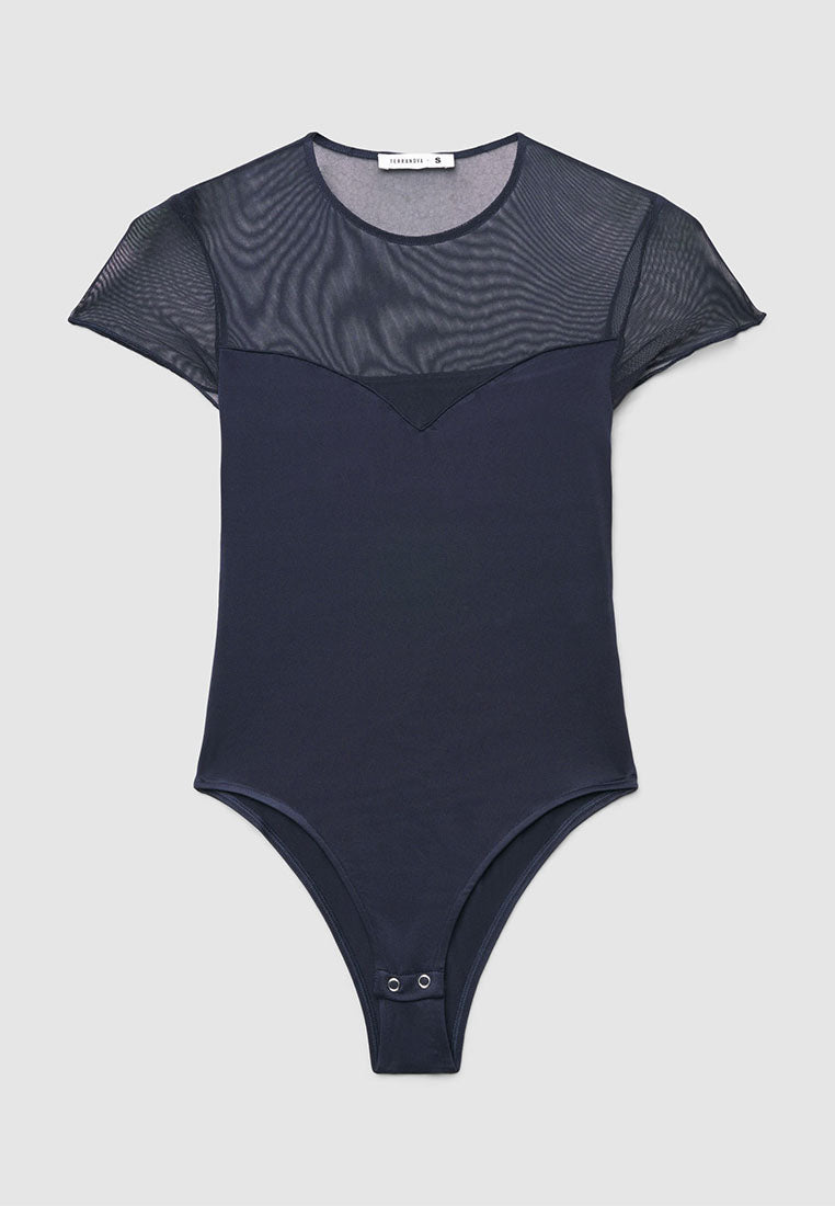 Women's Essential Mesh-Detail Bodysuit