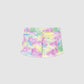 Tie-Dye Print Denim Shorts for Girls