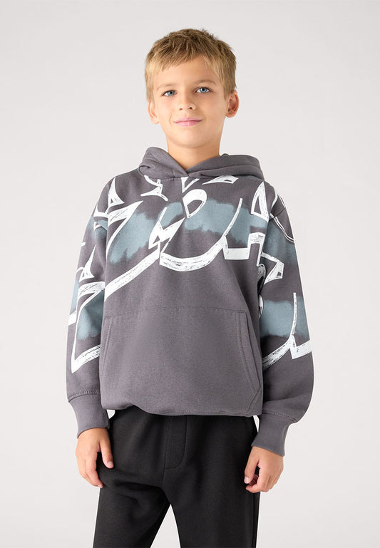 Hoodie with graffiti print for Boys