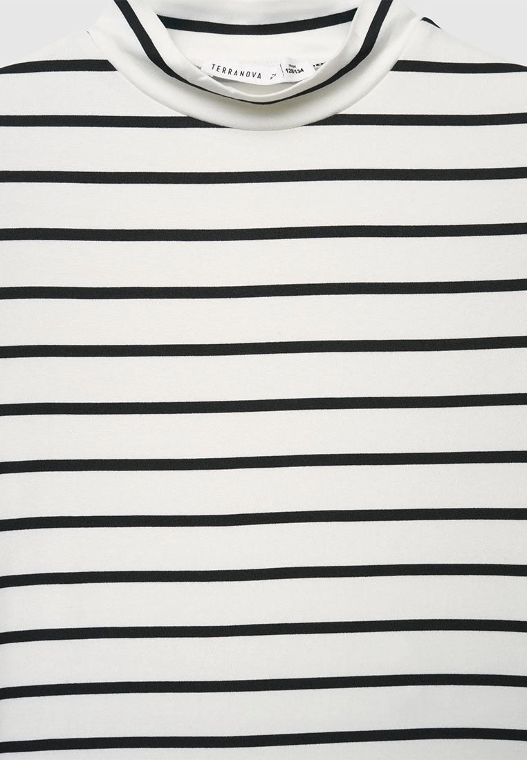 Stripe Snap-Closure Bodysuit for Girls