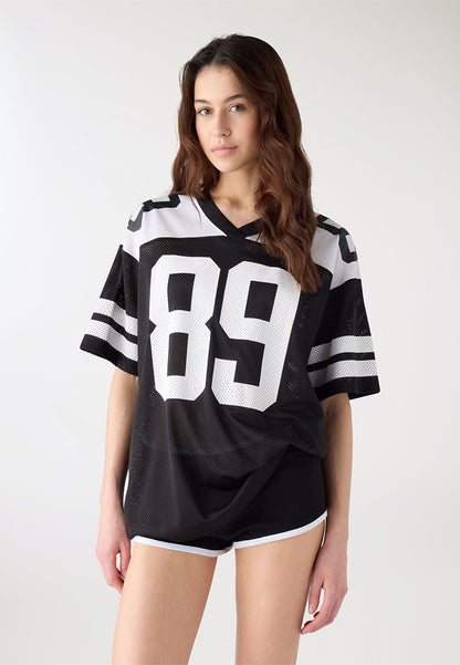 Women’s Oversized Mesh "89" Jersey Shirt