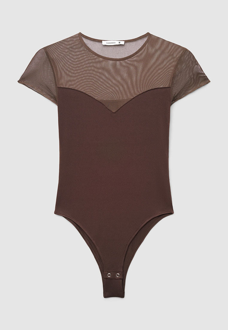 Women's Essential Mesh-Detail Bodysuit
