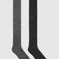 Women's Pack of 2 pairs of plain ribbed knee-high socks
