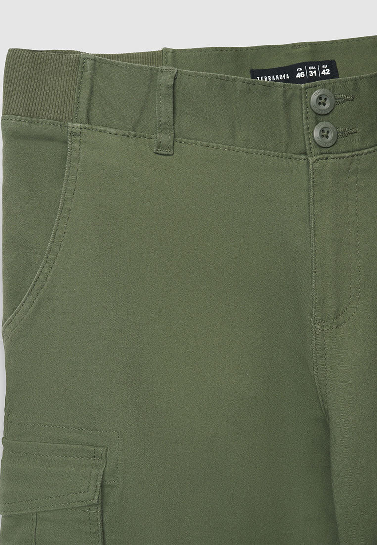 Men's Cargo Trousers with Cuffs