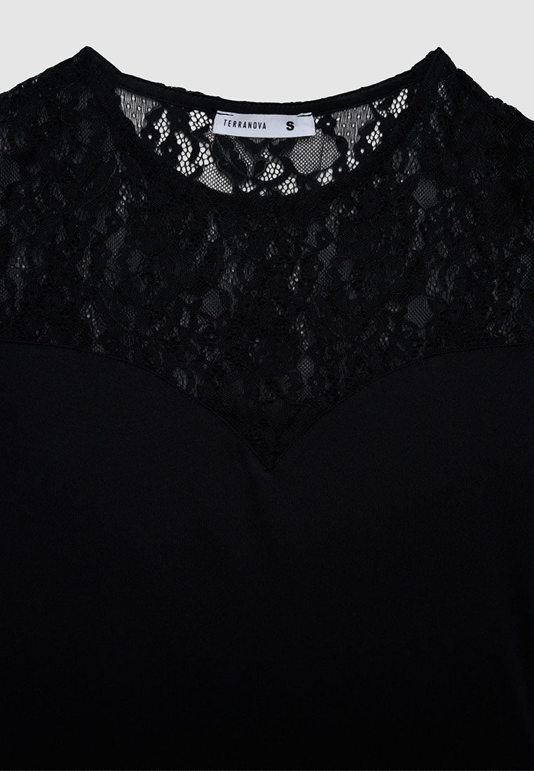 Women's Floral lace T-shirt