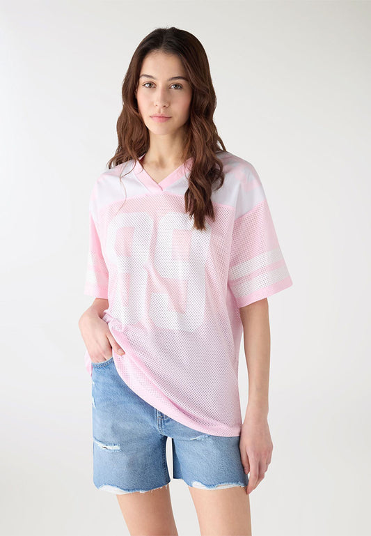 Women’s Oversized Mesh "89" Jersey Shirt
