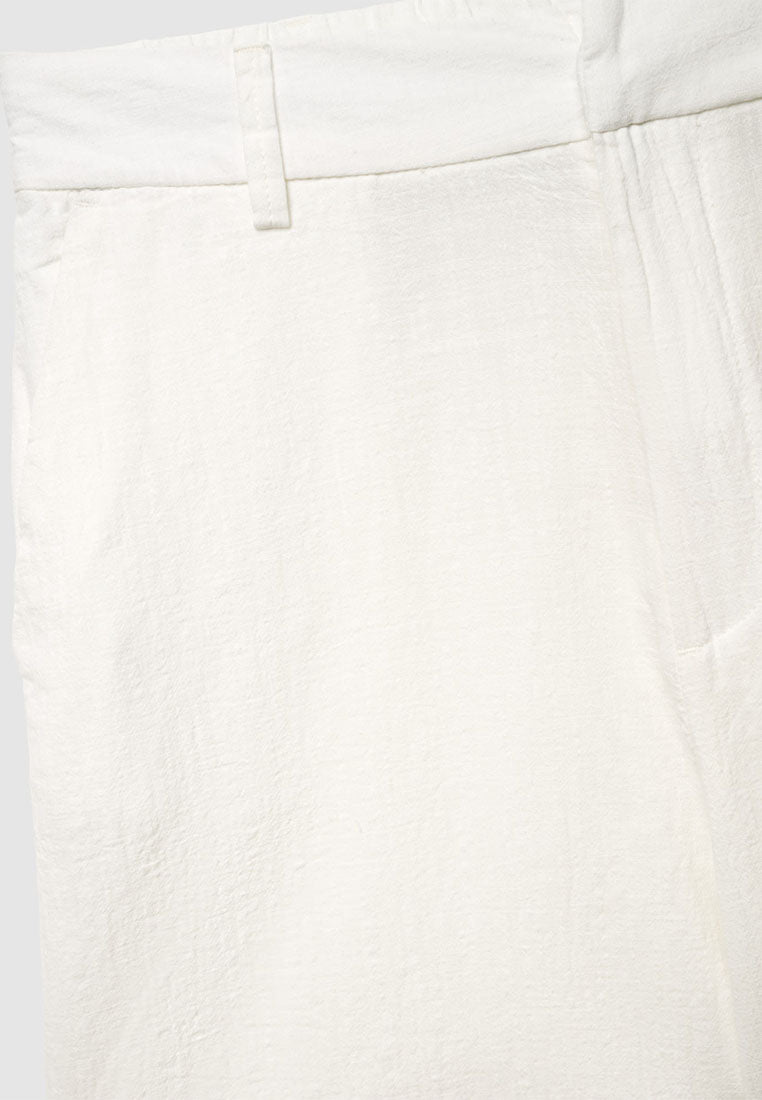 Women's Plain Linen-Effect Shorts
