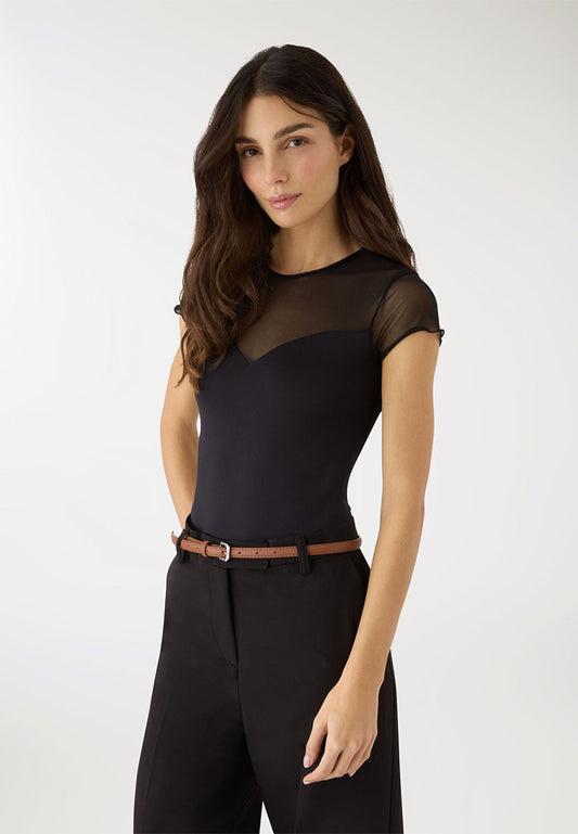 Women's Essential Mesh-Detail Bodysuit