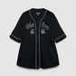 Men's Baseball-Style Button-Up T-Shirt