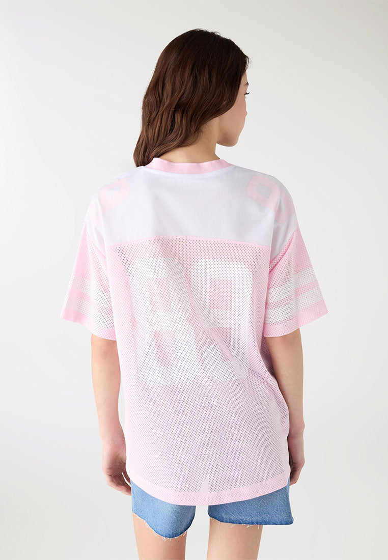 Women’s Oversized Mesh "89" Jersey Shirt