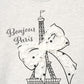 Eiffel Tower Bow Graphic Top for Girls