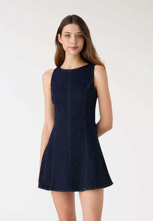 Women’s Sleeveless Denim Mini Dress