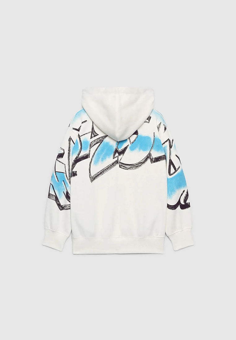 Hoodie with graffiti print for Boys