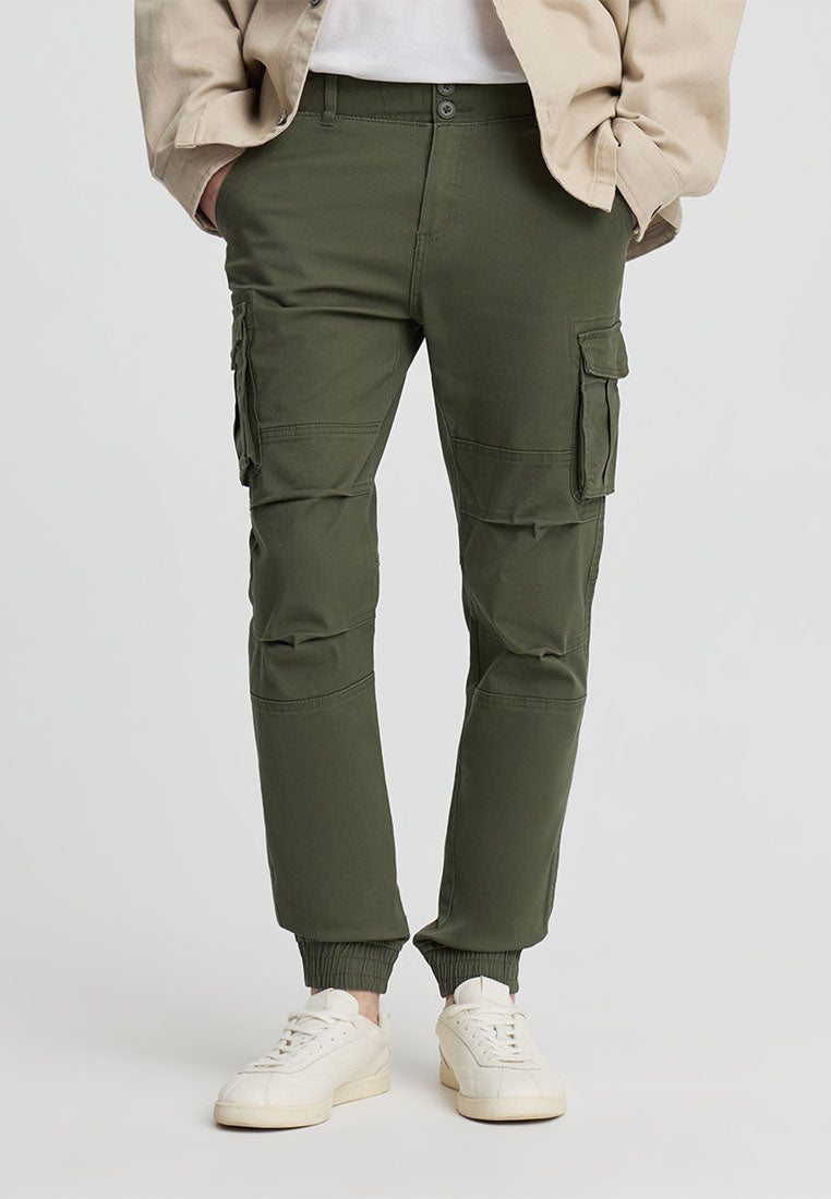 Men's Cargo Trousers with Cuffs