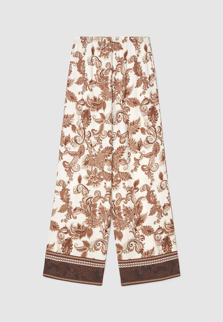 Women's Paisley Wide-leg Trousers