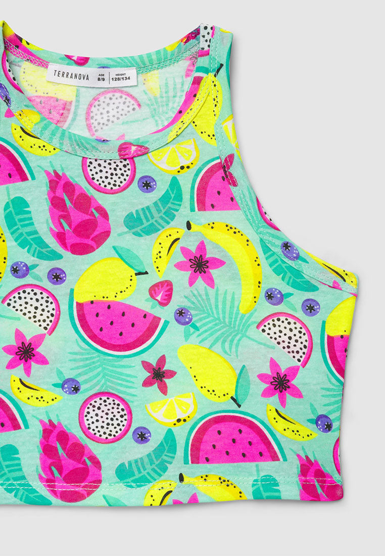 Fruit Print Top for Girls