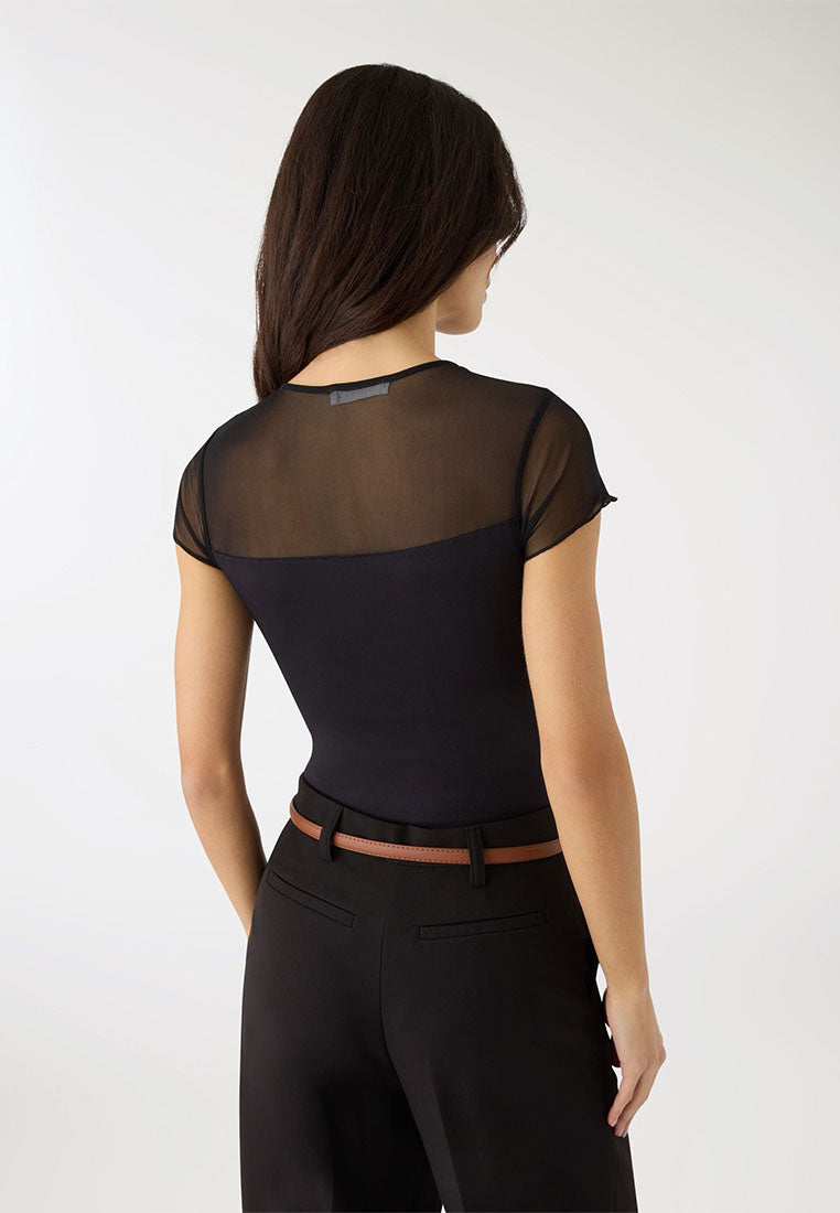 Women's Essential Mesh-Detail Bodysuit