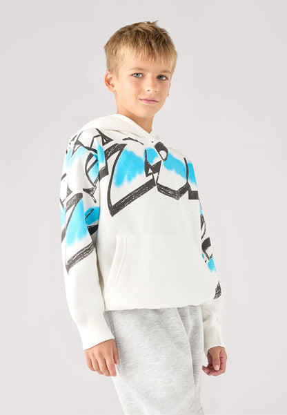 Hoodie with graffiti print for Boys