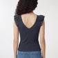 Women's V-Neck Ruffle-Trim Tank Top