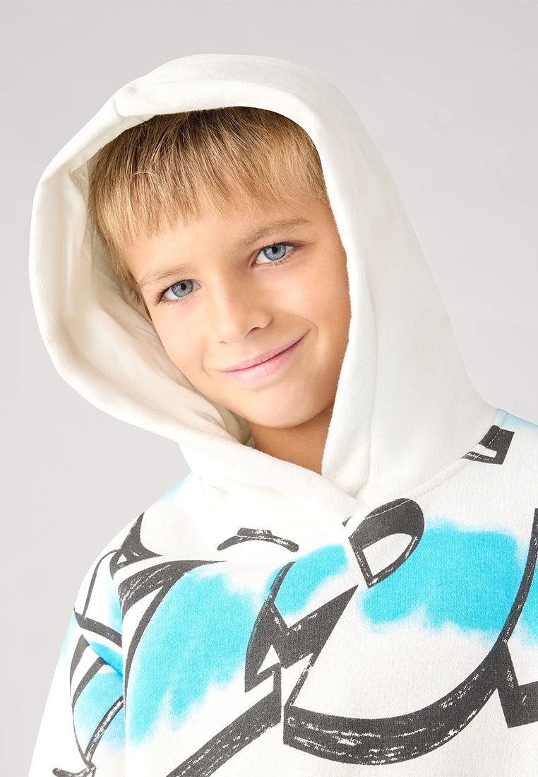Hoodie with graffiti print for Boys