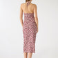 Women's Mini Flower design Halter Midi Dress