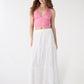 Women's Halter deep V-Neck Crop Top