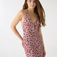 Women's Mini Flower design Halter Midi Dress