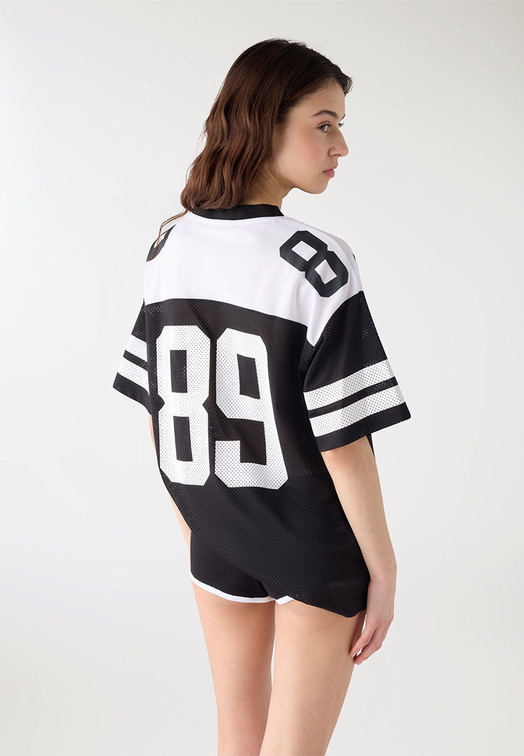 Women’s Oversized Mesh "89" Jersey Shirt
