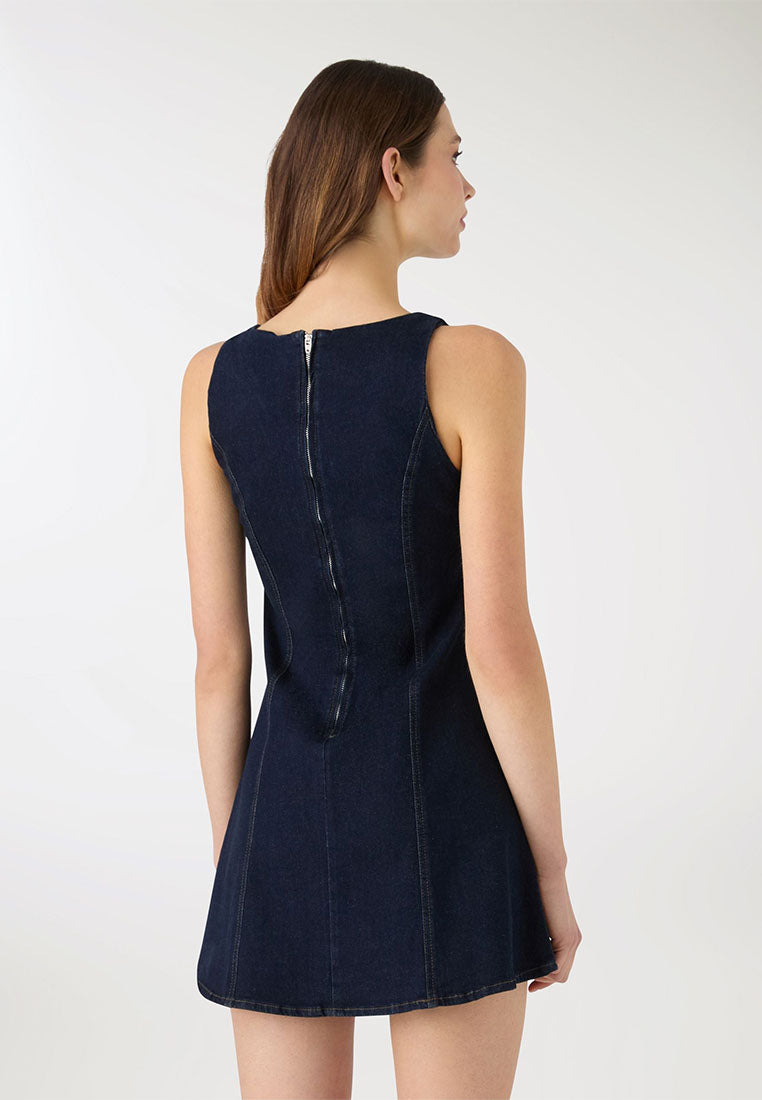 Women’s Sleeveless Denim Mini Dress