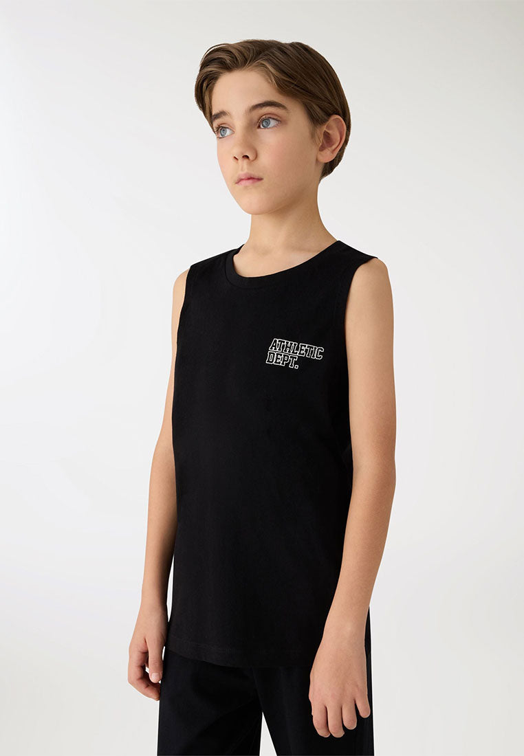 Boys Plain Colour Tank Top