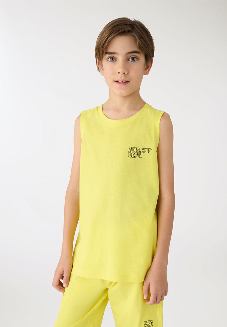 Boys Plain Colour Tank Top