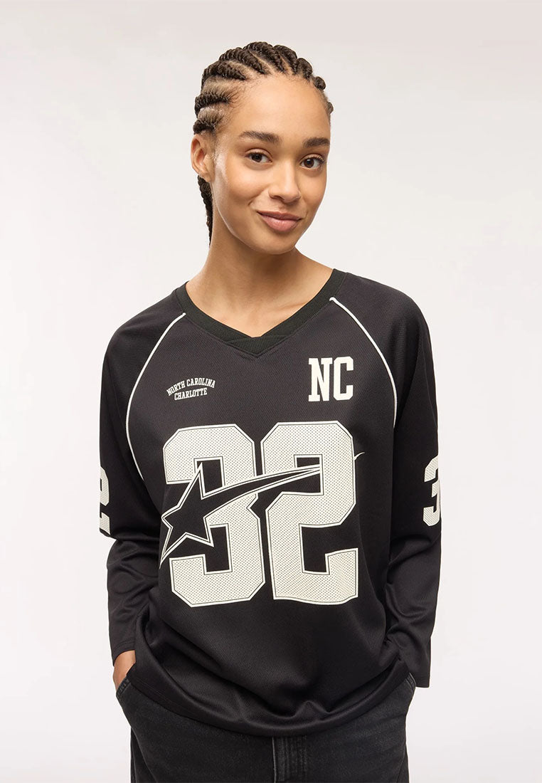 Women's Wide-cut mesh T-shirt