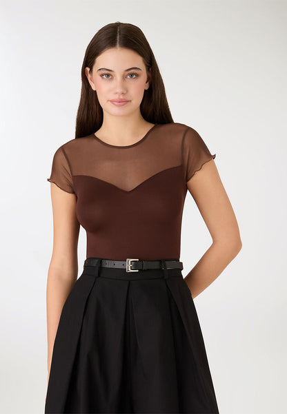 Women's Essential Mesh-Detail Bodysuit