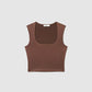 Women's Square-Neck Cropped Tank