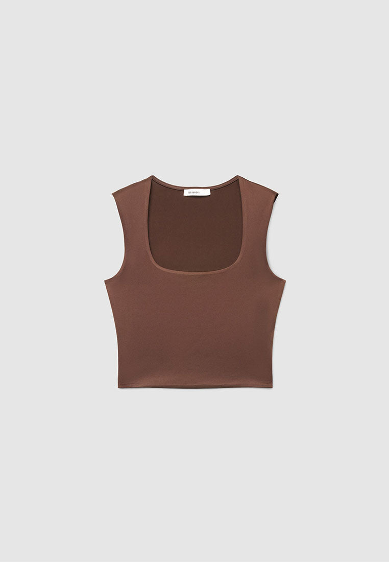 Women's Square-Neck Cropped Tank