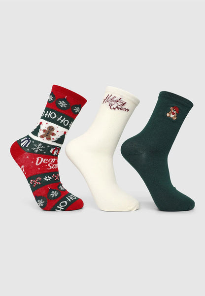 Women's Pack of 3 Christmas Stockings